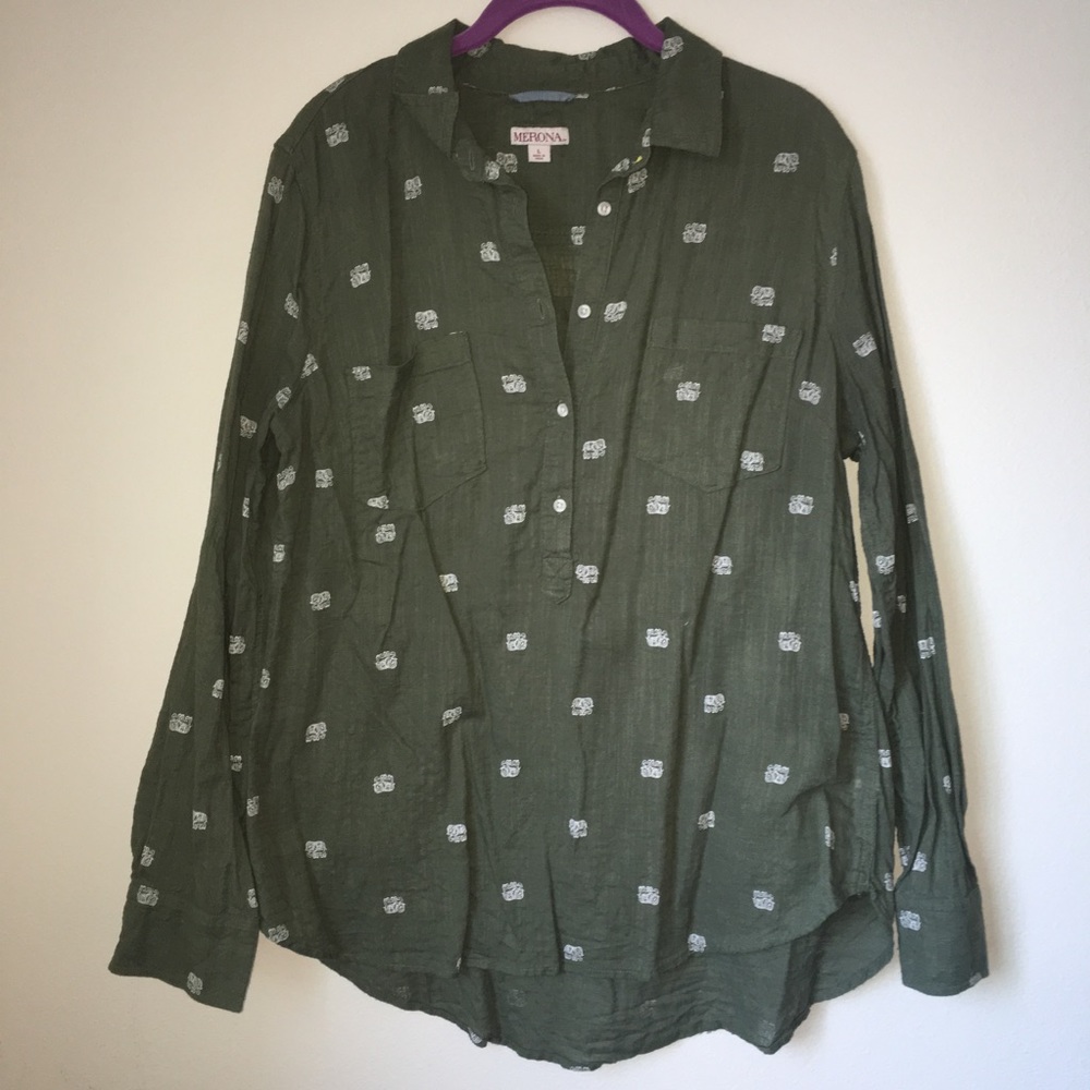 Elephant Button Up - Picture 2 of 4